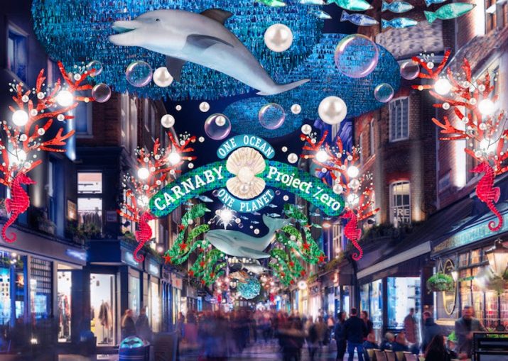 Natale a Londra: luminarie ecologiche in Carnaby Street