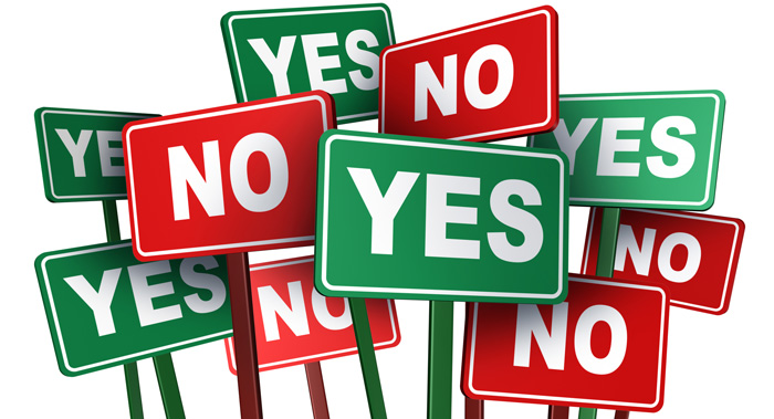 A Boscoreale no al referendum a colpi di mimose